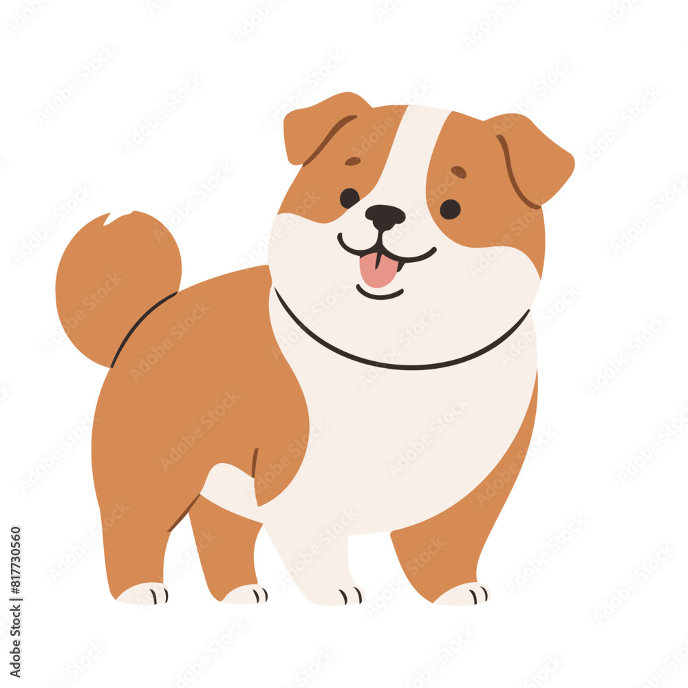 Cute vector illustration of a Dog for toddlers' playful adventures Cute vector illustration of a Dog for toddlers' playful adventures