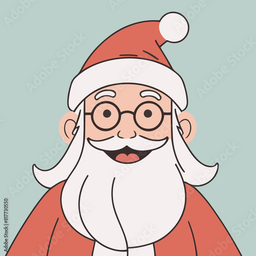Cute vector illustration of a MrsSanta for youngsters' picture books