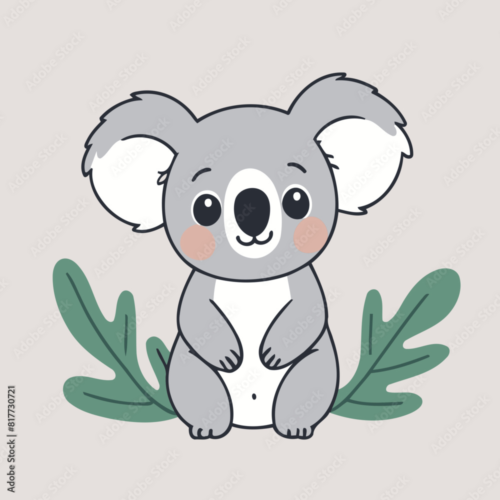 Vector illustration of an endearing Koala for kids' bedtime stories Vector illustration of an endearing Koala for kids' bedtime stories