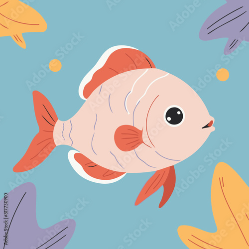 Vector illustration of a playful Molly for preschoolers' storytime