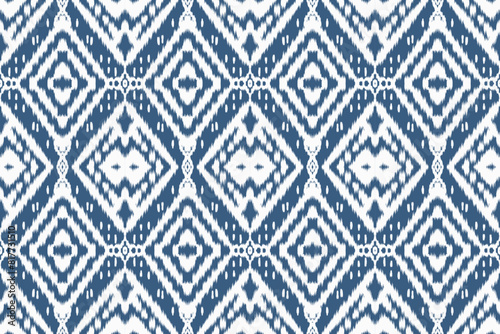 Seamless ethnic design, ikat art. beautiful hand drawn Design for textile and printingEthnic pattern.beautiful pattern. folk embroidery,bohemian style,aztec geometric art	