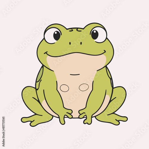 Cute vector illustration of a Toad for youngsters' imaginative stories