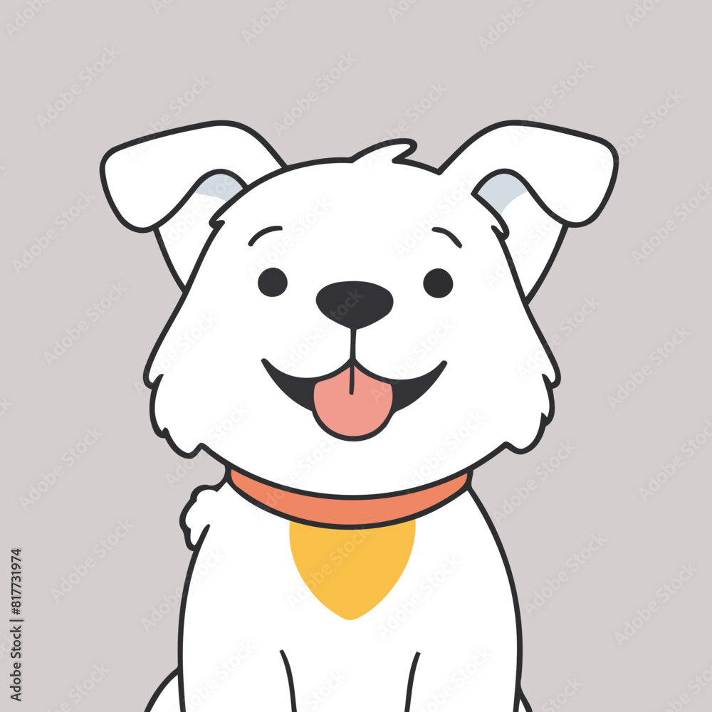 Cute vector illustration of a Dog for toddlers story books Cute vector illustration of a Dog for toddlers story books