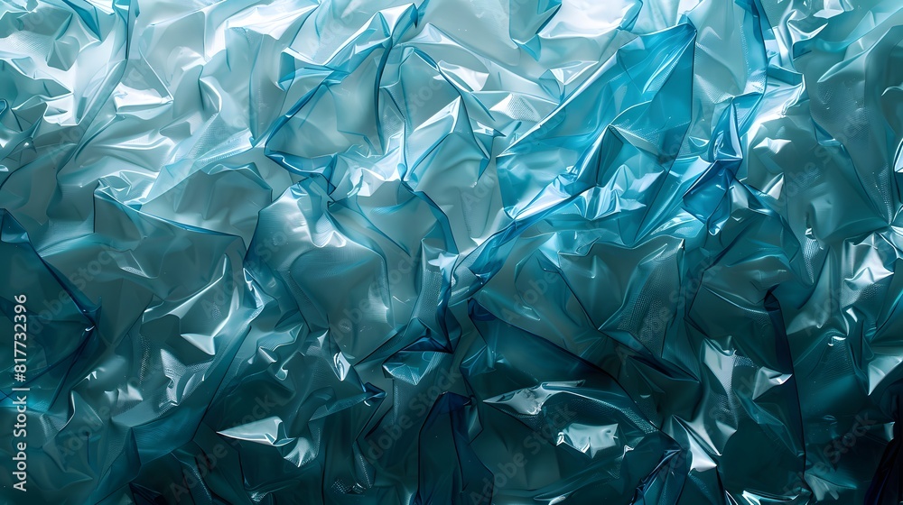 Obraz premium Blue fabric on white background