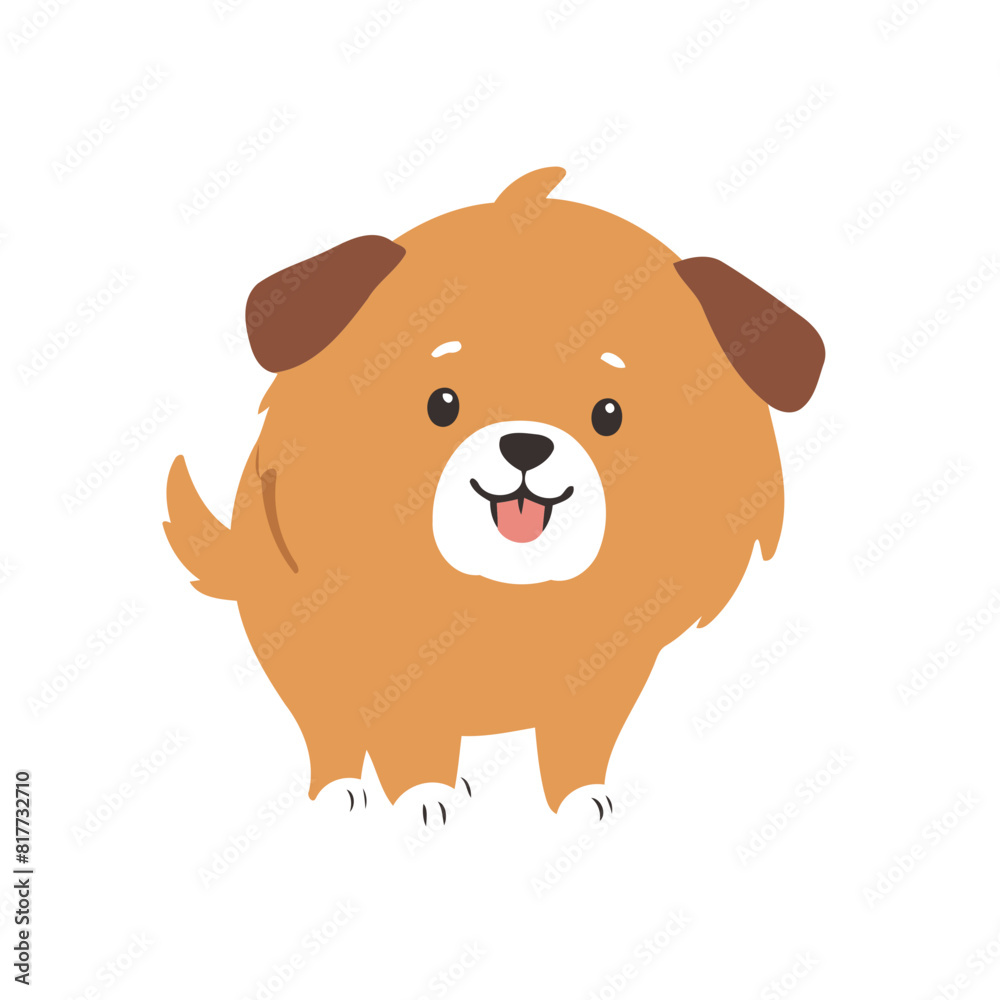 Vector illustration of a cute Dog for children Vector illustration of a cute Dog for children