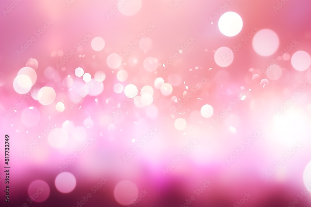 Abstract background with bokeh defocused lights and stars in pink colors Abstract background with bokeh defocused lights and stars in pink colors