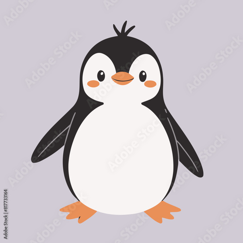 Vector illustration of an endearing Penguin for kids' bedtime stories