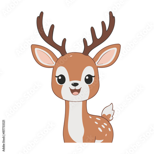 Cute Deer vector illustration for little ones' bedtime routines