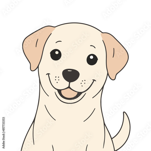 Cute vector illustration of a Dog for early readers  delight