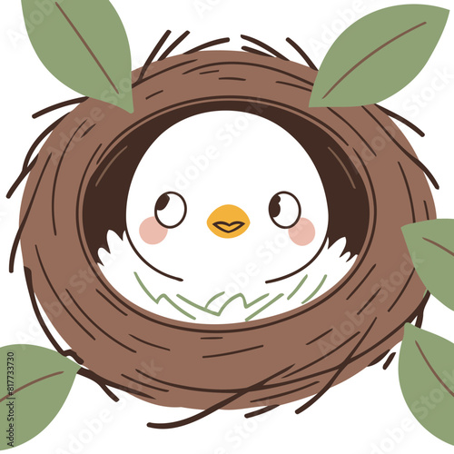 Vector illustration of a sweet Bird for youngsters' imaginative journeys