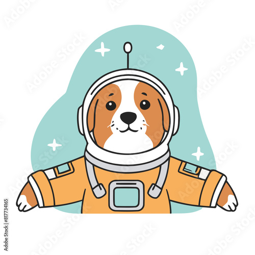 Cute Dog vector illustration for children
