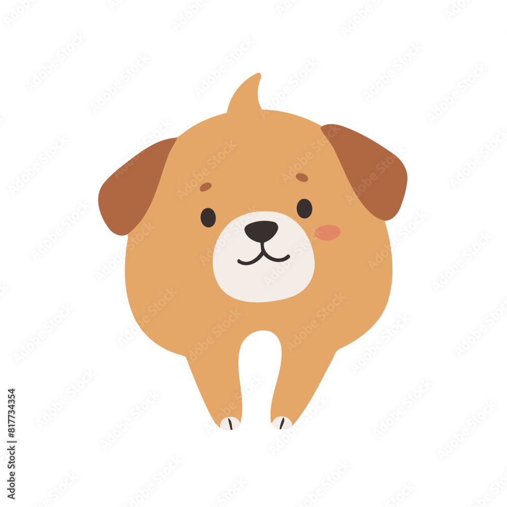 Vector illustration of a friendly Dog for little ones' joyful exploration Vector illustration of a friendly Dog for little ones' joyful exploration