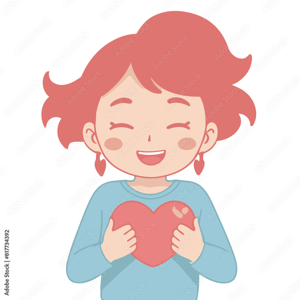 Cute vector illustration of a Heart for youngsters' picture books Cute vector illustration of a Heart for youngsters' picture books