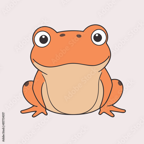 Cute vector illustration of a Toad for toddlers story books