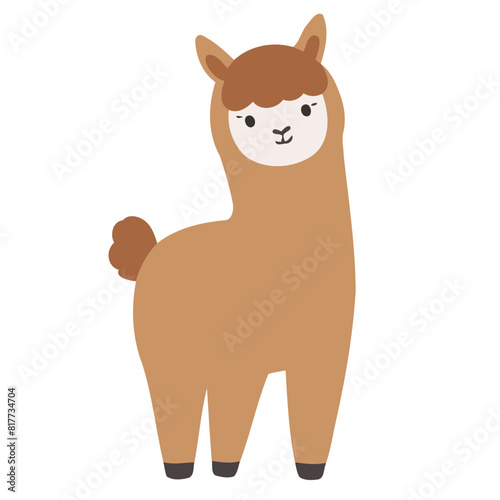 Cute Alpaca vector illustration for little ones' bedtime routines