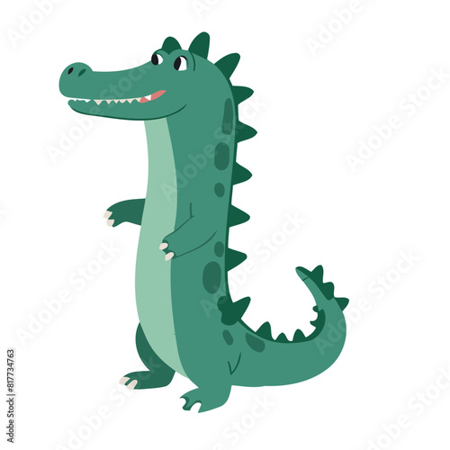 Cute Crocodile for kids vector illustration