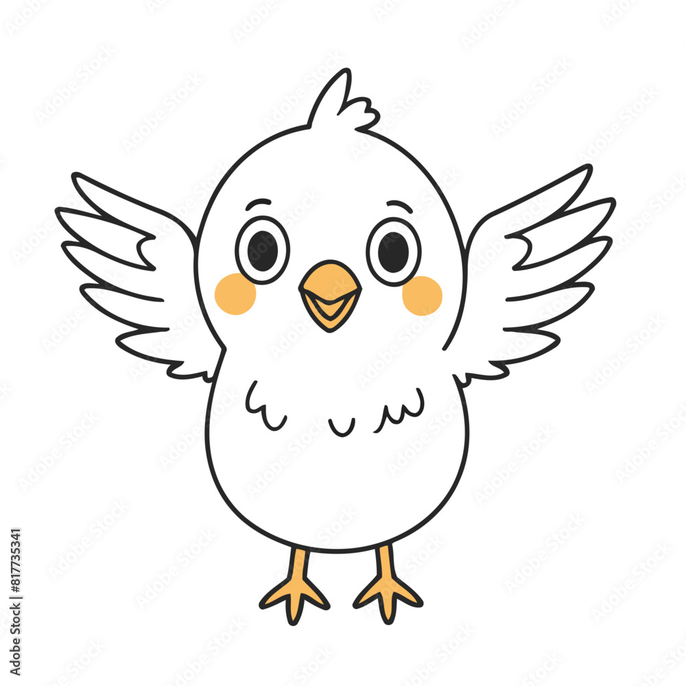 Cute Bird for children vector illustration Cute Bird for children vector illustration