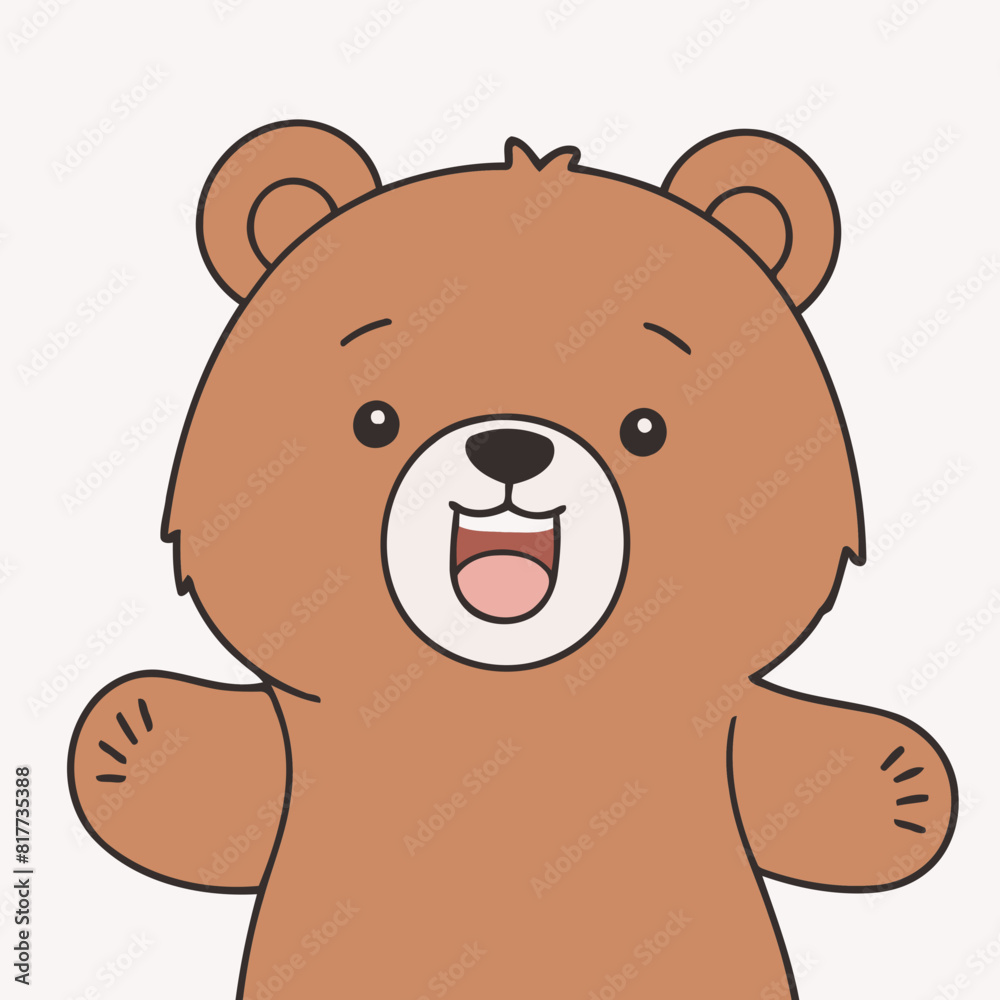 Cute Bear for kids books vector illustration Cute Bear for kids books vector illustration