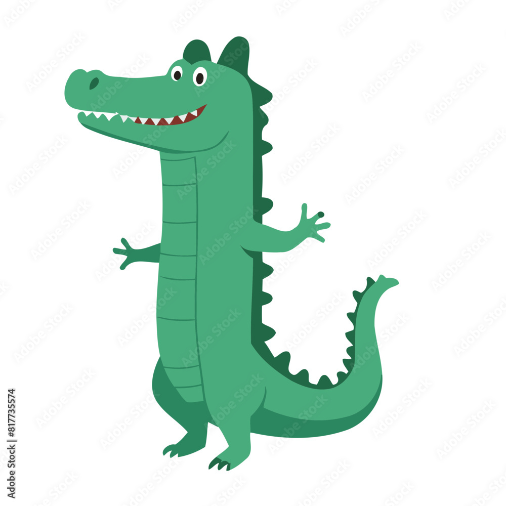 Cute Crocodile for kids story book vector illustration Cute Crocodile for kids story book vector illustration