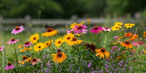 Bright summer flowers