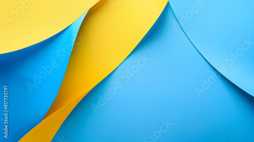 blue and yellow abstract