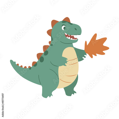 Cute Dino for children vector illustration © meastudios
