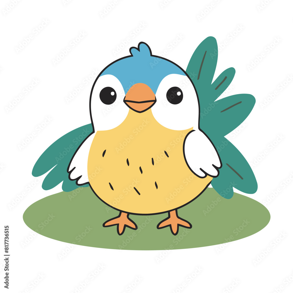 Vector illustration of a playful Bird for preschoolers' storytime Vector illustration of a playful Bird for preschoolers' storytime