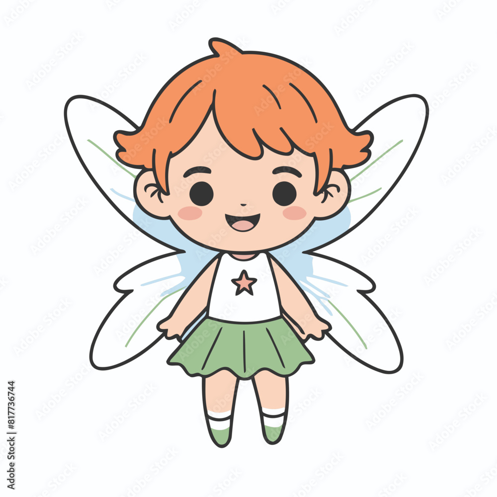 Cute Fairy for kids' storytelling vector illustration Cute Fairy for kids' storytelling vector illustration