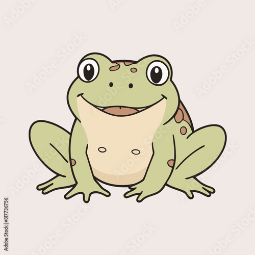 Cute vector illustration of a Toad for kids books