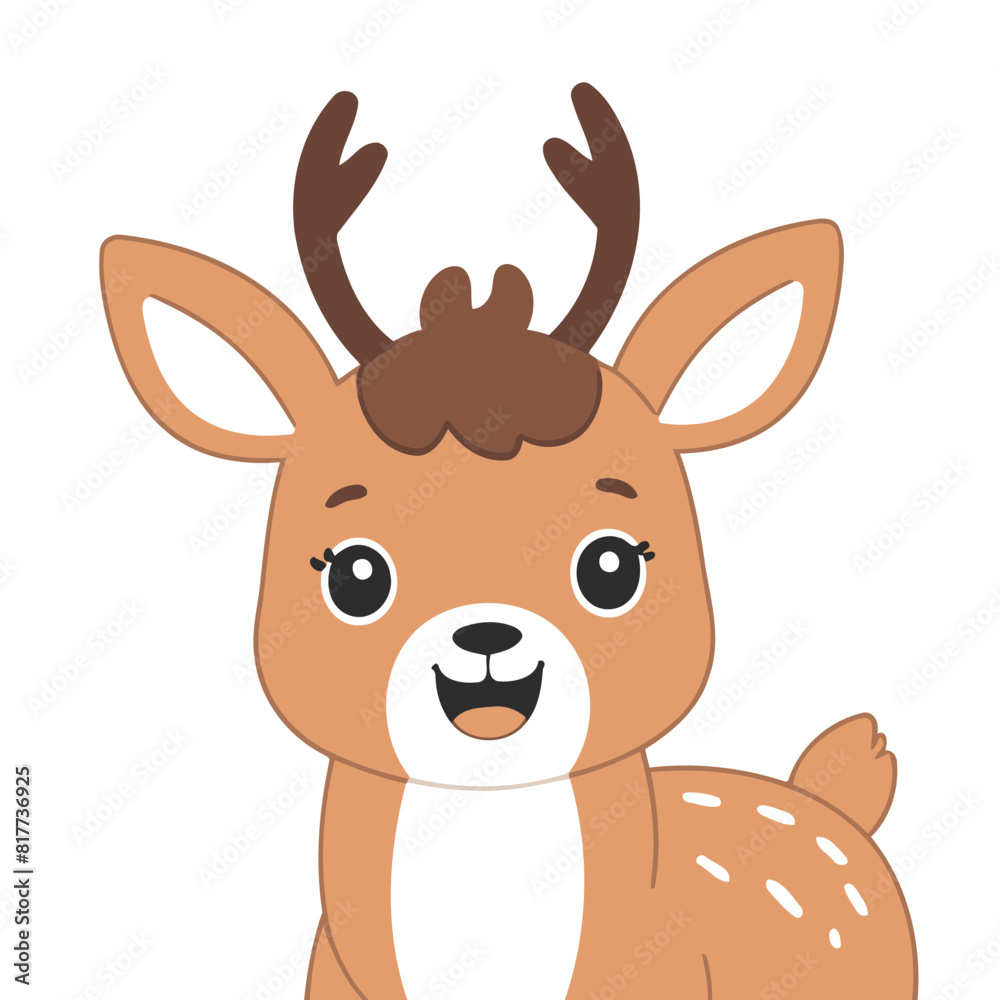 Cute Deer for toddlers books vector illustration Cute Deer for toddlers books vector illustration