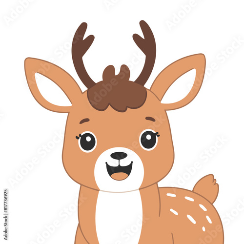 Wallpaper Mural Cute Deer for toddlers books vector illustration Torontodigital.ca