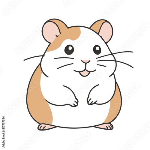 Cute Hamster for children story book vector illustration © meastudios