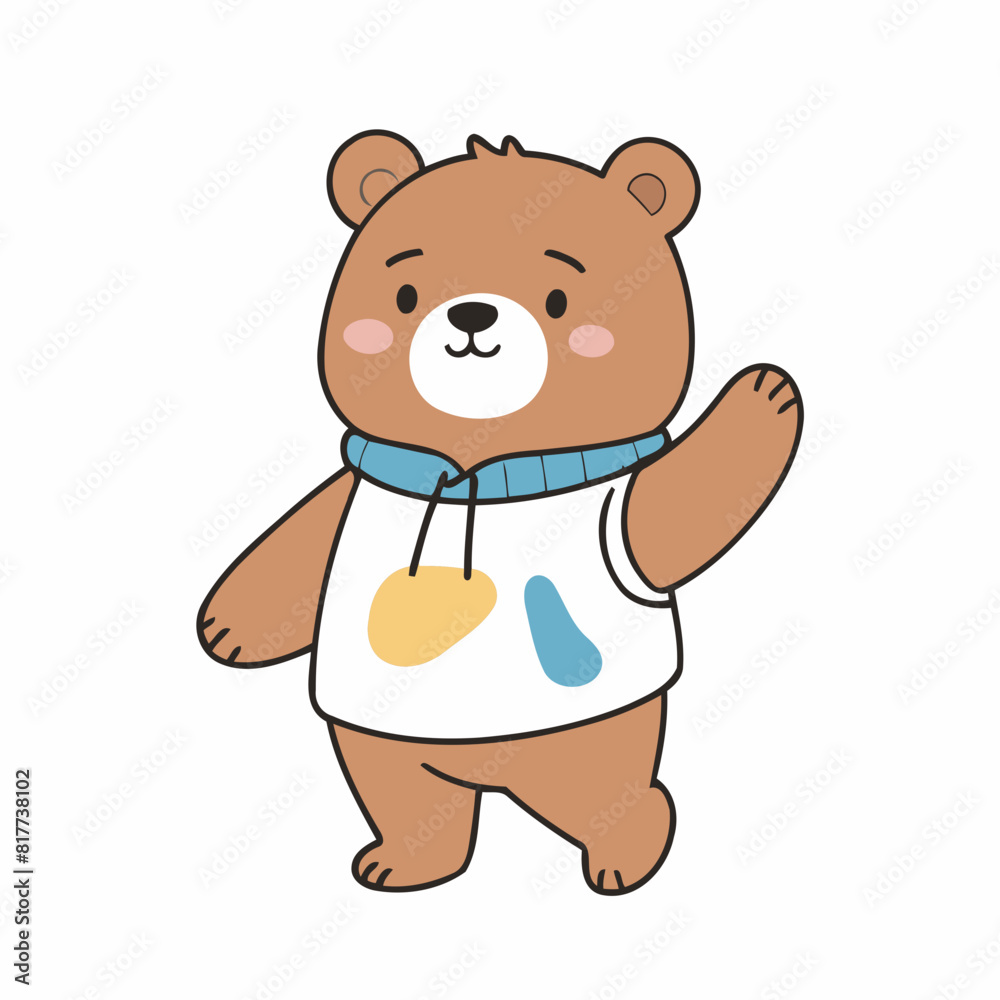 Cute Bear for toddlers vector illustration Cute Bear for toddlers vector illustration