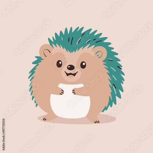 Cute Hedgehog for children vector illustration