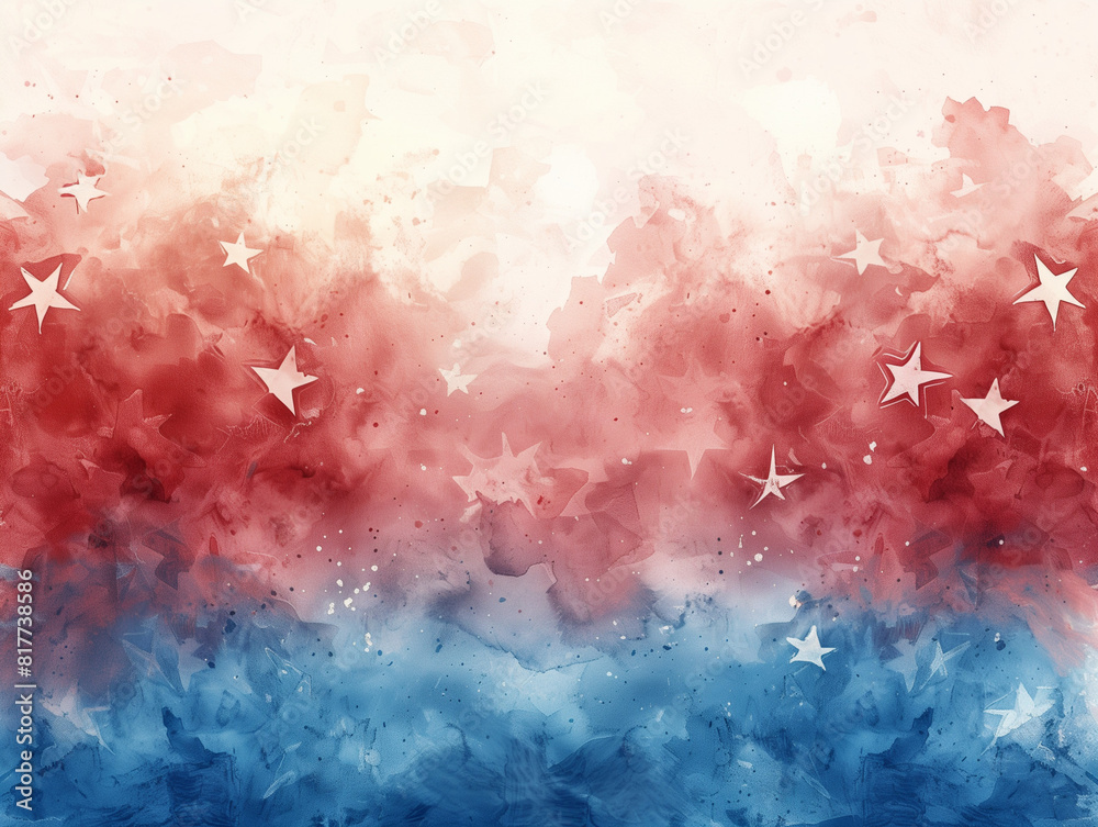 Fototapeta premium Patriotic Background for 4th of July or Memorial Day