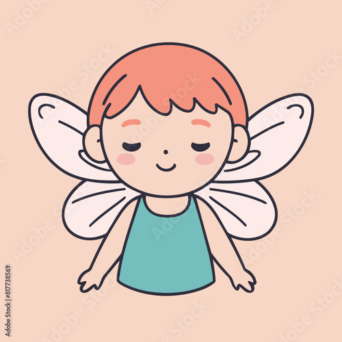 Cute Fairy for preschoolers' storybook vector illustration