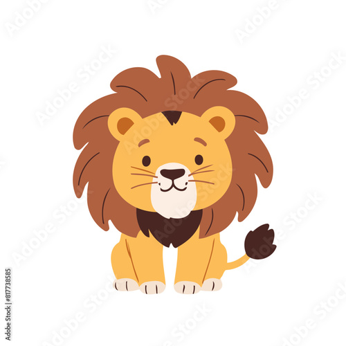 Cute Lion for kids vector illustration