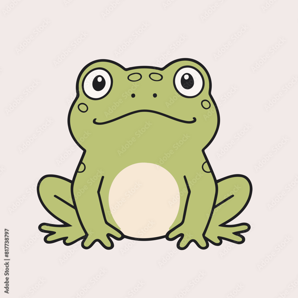 Cute Frog for kids books vector illustration Cute Frog for kids books vector illustration