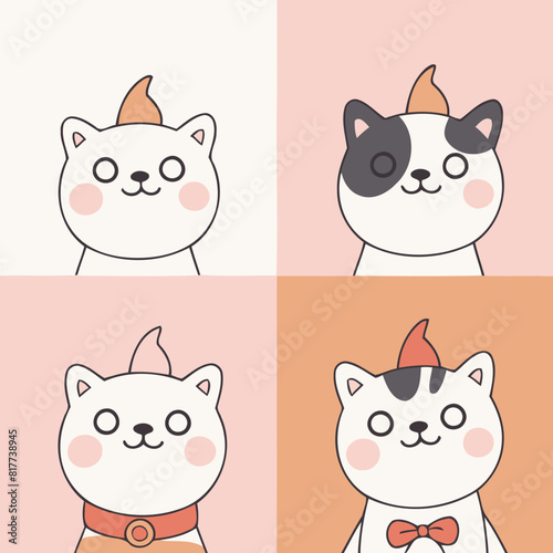 Cute Dog for preschoolers' storybook vector illustration