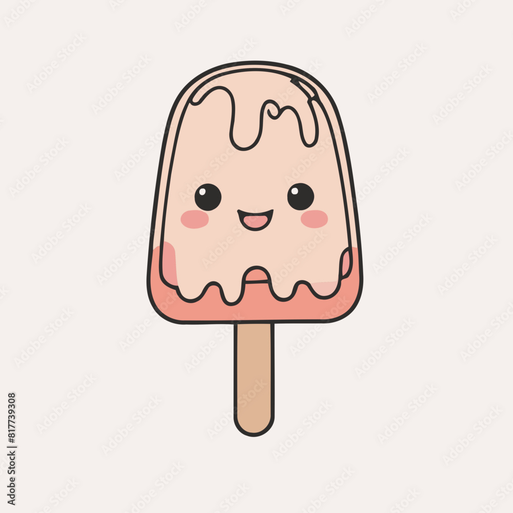 Cute Popsicle for children's bedtime stories vector illustration Cute Popsicle for children's bedtime stories vector illustration