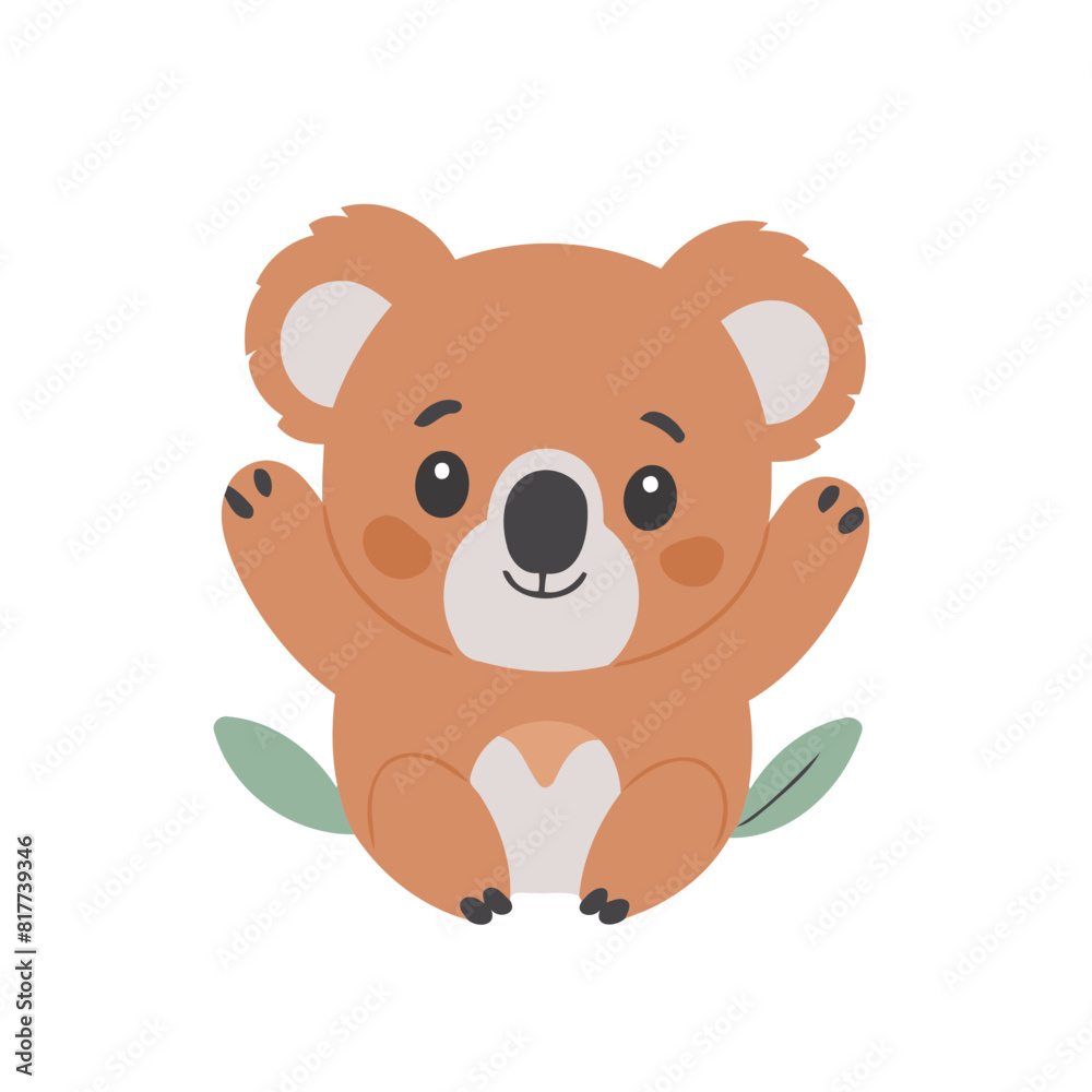 Cute vector illustration of a Koala for youngsters' picture books Cute vector illustration of a Koala for youngsters' picture books