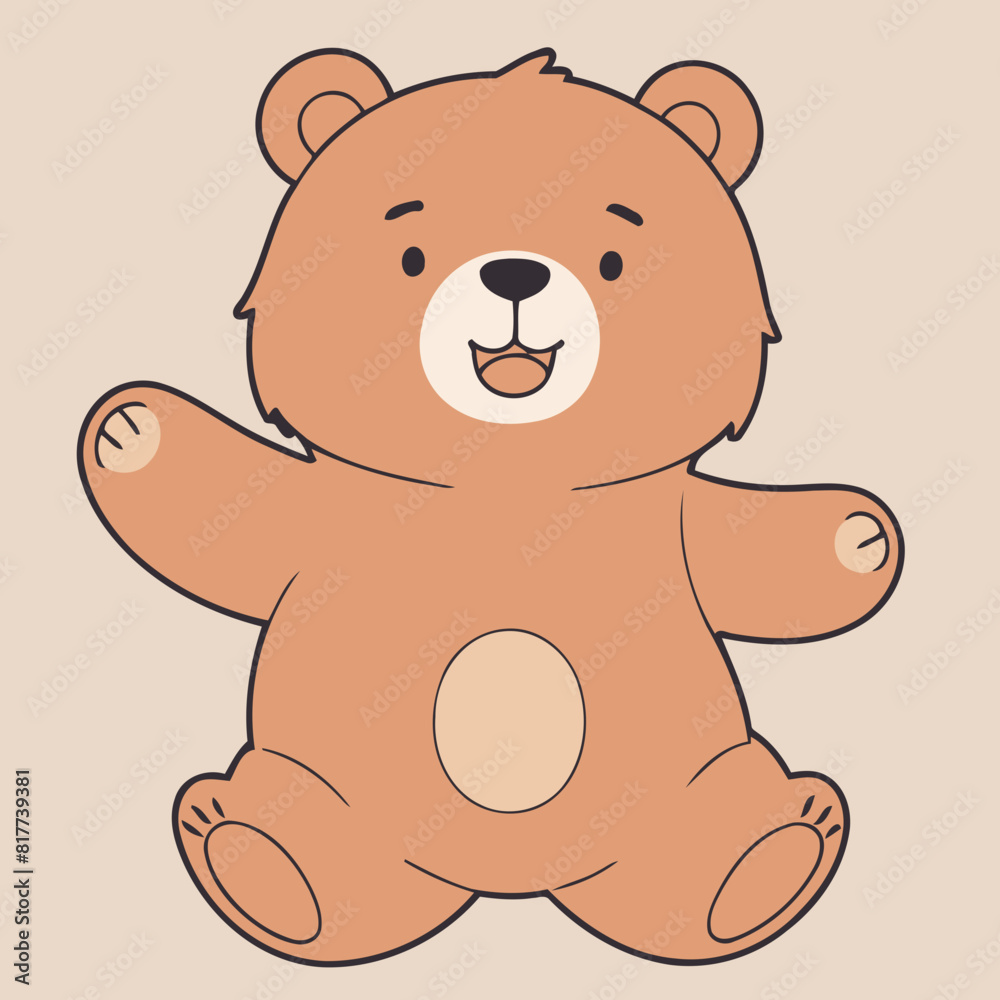 Vector illustration of a playful Bear for preschoolers' storytime Vector illustration of a playful Bear for preschoolers' storytime