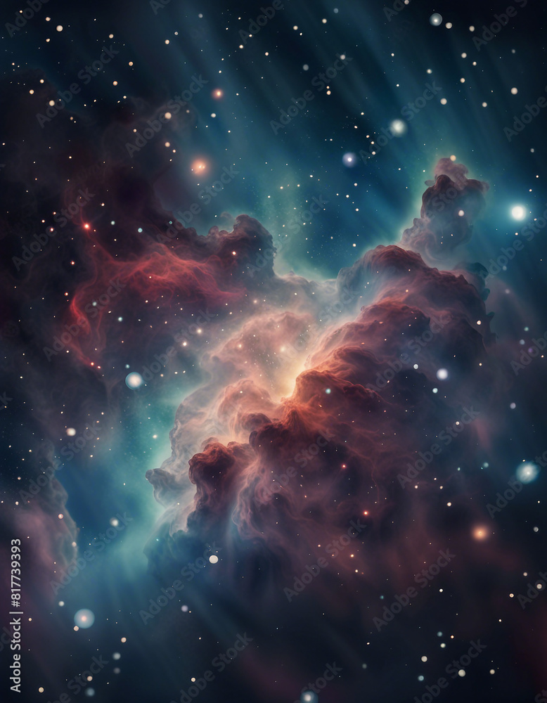 Nebula in deep space with stars
Nebula in deep space with stars