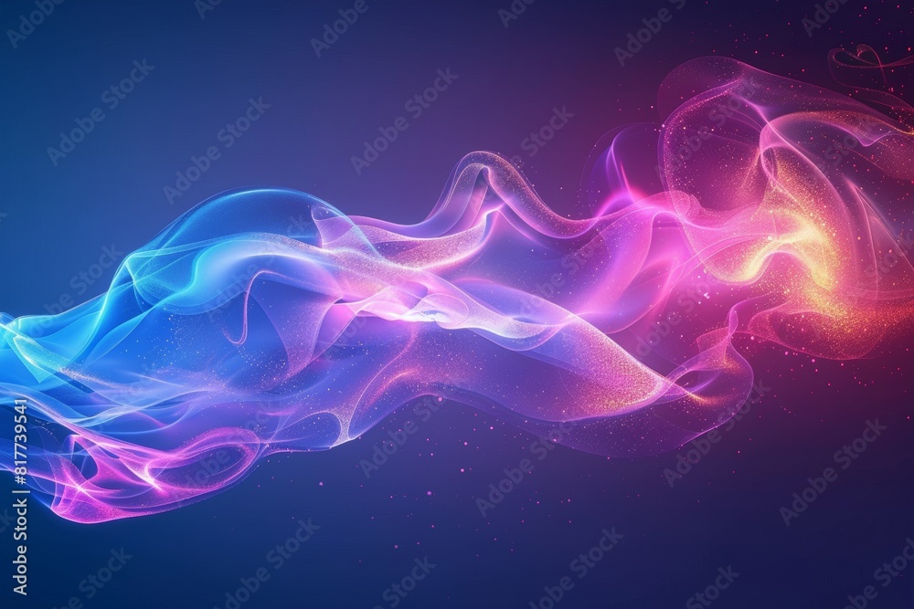 Abstract smoke trails on a dark background Abstract smoke trails on a dark background