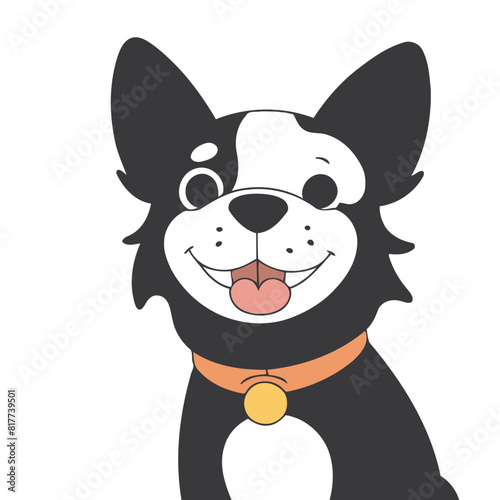 Vector illustration of an adorable Dog for young readers' books