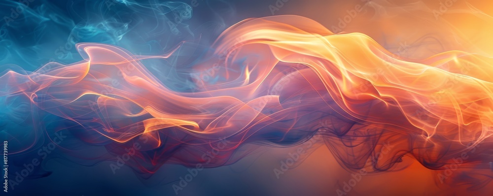 Fototapeta premium Abstract smoke trails