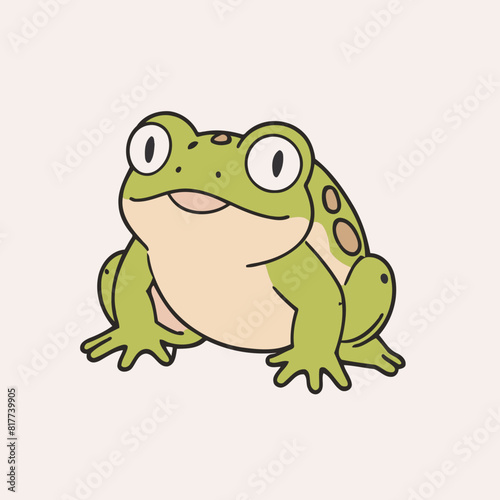 Vector illustration of a cute Toad for kids