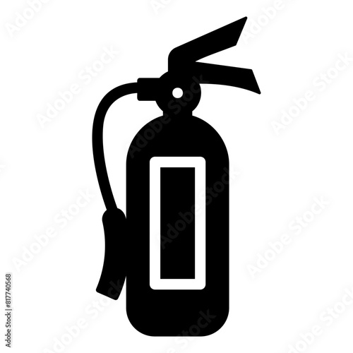 fire extinguisher glyph icon