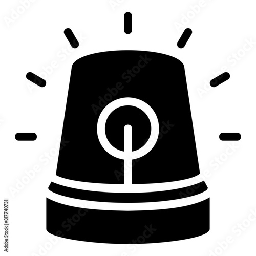 siren glyph icon