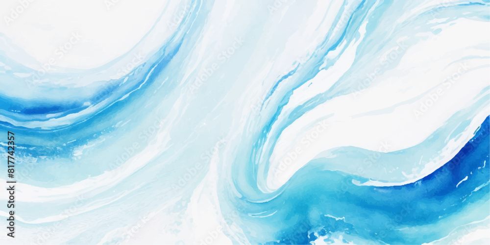 abstract soft blue and white abstract water color ocean wave texture background. Banner Graphic Resource as background for ocean wave and water wave abstract graphics	